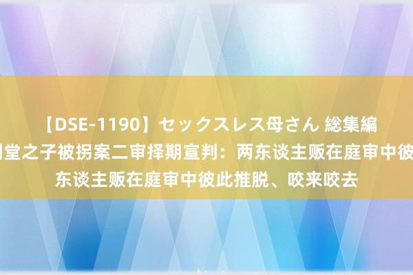 【DSE-1190】セックスレス母さん 総集編 《失孤》原型郭刚堂之子被拐案二审择期宣判：两东谈主贩在庭审中彼此推脱、咬来咬去